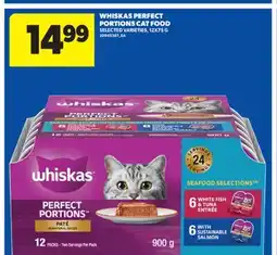 Real Canadian Superstore WHISKAS PERFECT PORTIONS CAT FOOD, 12X75 G offer