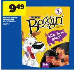 Real Canadian Superstore BEGGIN' STRIPS DOG TREATS, 708/850 G offer