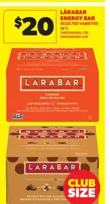 Real Canadian Superstore LÄRABAR ENERGY BAR, 16'S offer