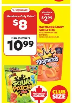 Real Canadian Superstore MAYNARDS CANDY FAMILY SIZE, 814/816 G offer