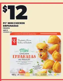 Loblaws PC MINI CHICKEN EMPANADAS, 480 G offer
