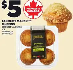 Loblaws FARMER'S MARKET MUFFINS, 4'S offer