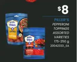 Loblaws PILLER'S PEPPERONI TOPPINGS, 175-250 g offer