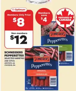 Loblaws SCHNEIDERS PEPPERETTES, 250-375 G offer