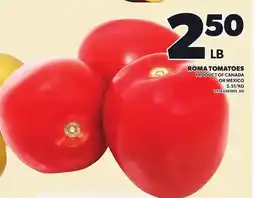 Loblaws ROMA TOMATOES offer