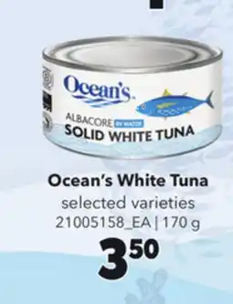 Loblaws OCEAN'S WHITE TUNA, 170 G offer