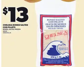 Loblaws CHELSEA BONED SALTED COD FILLETS, 454 G offer