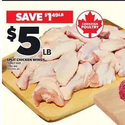 Loblaws SPLIT CHICKEN WINGS offer