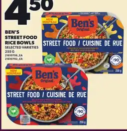 Loblaws BEN'S STREET FOOD RICE BOWLS, 255 G offer
