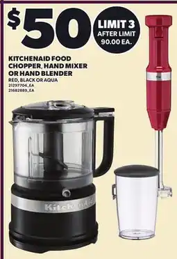 Loblaws KITCHENAID FOOD CHOPPER HAND MIXER OR HAND BLENDER offer
