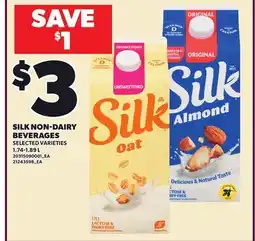 Loblaws SILK NON-DAIRY BEVERAGES, 1.74-1.89 L offer