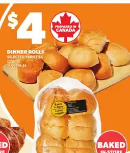 Loblaws DINNER ROLLS, 12'S offer
