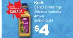 Loblaws KRAFT SALAD DRESSINGS, 425 ML offer