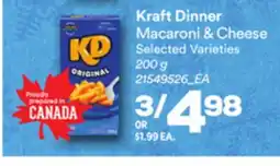 Loblaws KRAFT DINNER MACARONI & CHEESE, 200 G offer