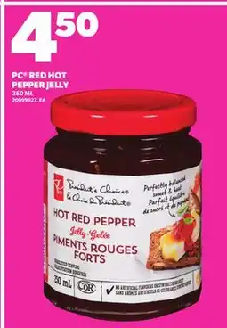 Loblaws PC RED HOT PEPPER JELLY, 250 ML offer
