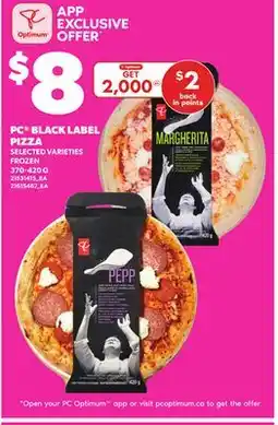 Loblaws PC BLACK LABEL PIZZA, 370-420 G offer