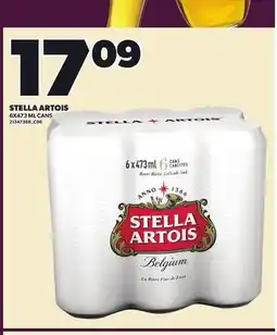 Loblaws STELLA ARTOIS, 6X473 ML CANS offer