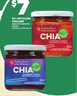 Loblaws PC UPCYCLED CHIA JAM, 206 ML offer