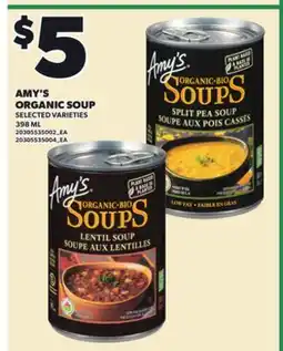 Loblaws AMY'S ORGANIC SOUP, 398 ML offer