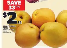 Loblaws ASIAN YELLOW PEARS offer