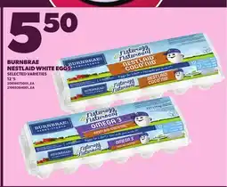 Loblaws BURNBRAE NESTLAID WHITE EGGS, 12 'S offer