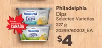Loblaws PHILADELPHIA DIPS, 227 g offer