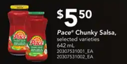 Loblaws PACE CHUNKY SALSA, 642 ML offer