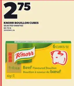 Loblaws KNORR BOUILLON CUBES, 63-72 G offer
