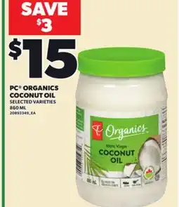 Loblaws PC ORGANICS COCONUT OIL, 860 ML offer