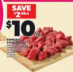 Loblaws BONELESS STEWING BEEF offer