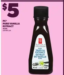 Loblaws PC PURE VANILLA EXTRACT, 46 ML offer