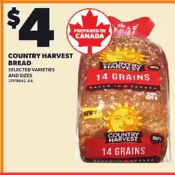Loblaws COUNTRY HARVEST COUNTRY HARVEST BREAD offer