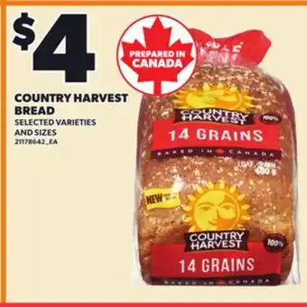 Loblaws COUNTRY HARVEST COUNTRY HARVEST BREAD offer