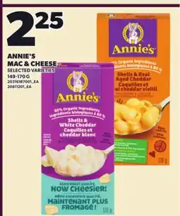 Loblaws ANNIE'S MAC & CHEESE, 149-170 G offer