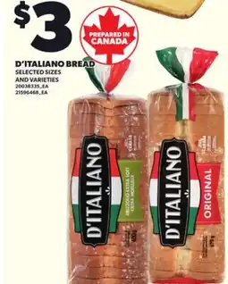Loblaws D'ITALIANO BREAD offer