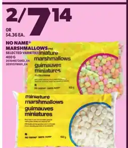 Loblaws NO NAME MARSHMALLOWS, 400 G offer