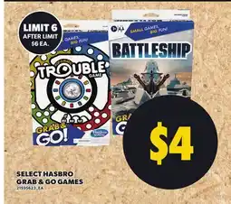 Loblaws SELECTED HASBRO GRAB & GO GAMES offer