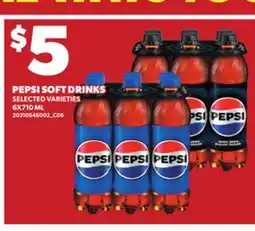 Loblaws PEPSI SOFT DRINKS, 6X710 ML offer