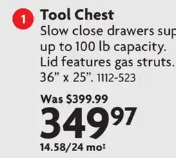 Home Hardware Tool Chest offer