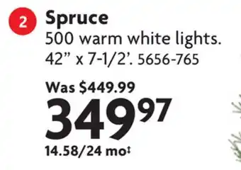 Home Hardware Pre-lit Christmas Tree Spruce offer