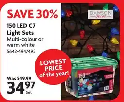 Home Hardware 150 LED C7 Light Sets offer