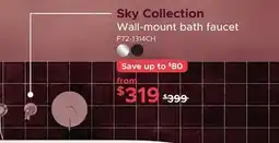 Bath Depot Sky Collection Wall-mount bath faucet offer