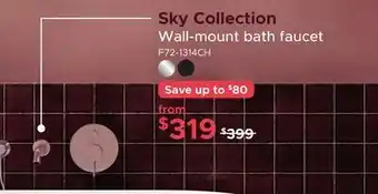 Bath Depot Sky Collection Wall-mount bath faucet offer