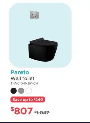 Bath Depot Pareto Wall toilet offer