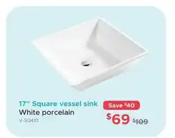 Bath Depot 17 Square vessel sink offer
