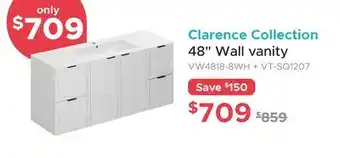 Bath Depot Clarence Collection 48 Wall vanity offer