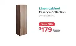 Bath Depot Linen cabinet Essence Collection offer
