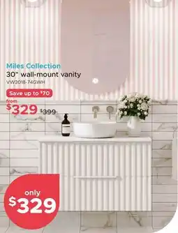 Bath Depot Miles Collection 30 wall-mount vanity offer