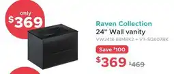Bath Depot Raven Collection 24 Wall vanity offer