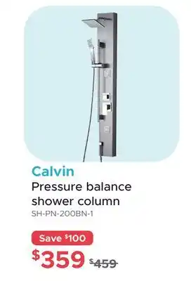 Bath Depot Calvin Pressure balance shower column offer